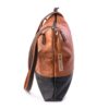 Two tone color large handbag