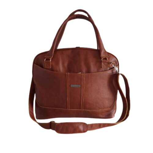 Genuine leather laptop bag