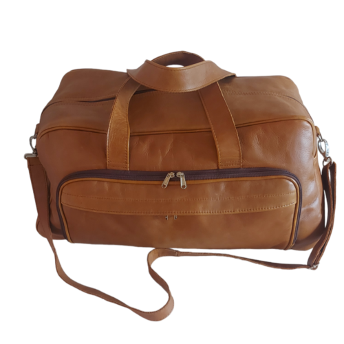 Genuine leather travel bag