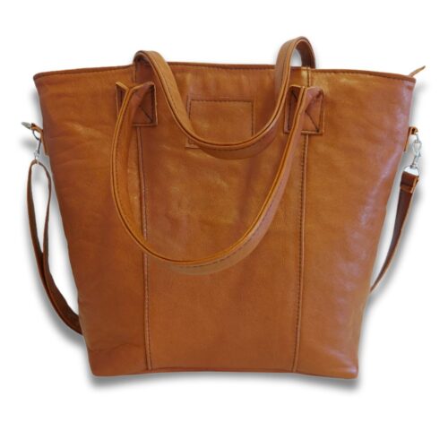 Large genuine leather handbag.