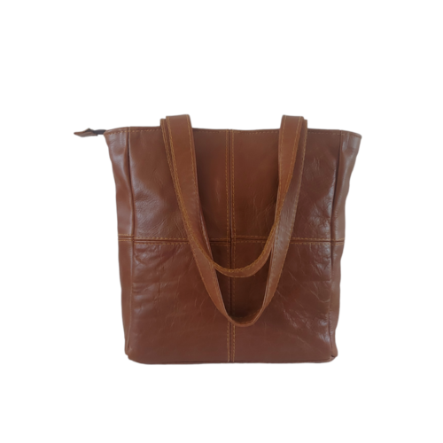 Medium size genuine leather shoulder bag