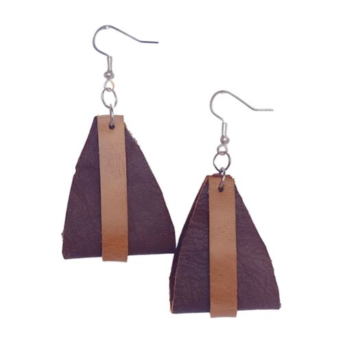 Genuine Leather Earrings - 059