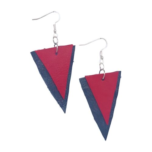 Genuine Leather Earrings - 066