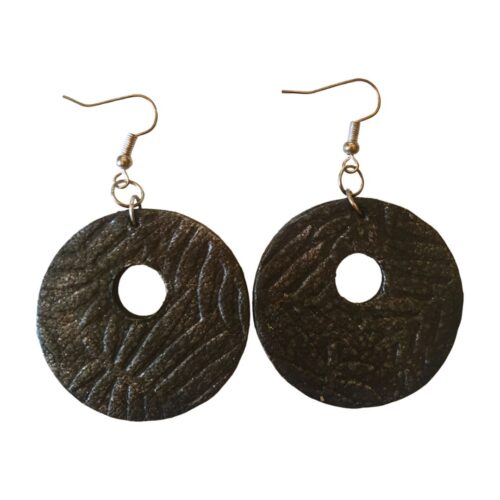 Genuine Leather Earrings - 071