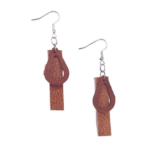 Genuine Leather Earrings - 072