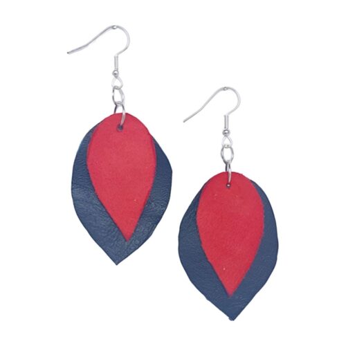 Genuine Leather Earrings - 074