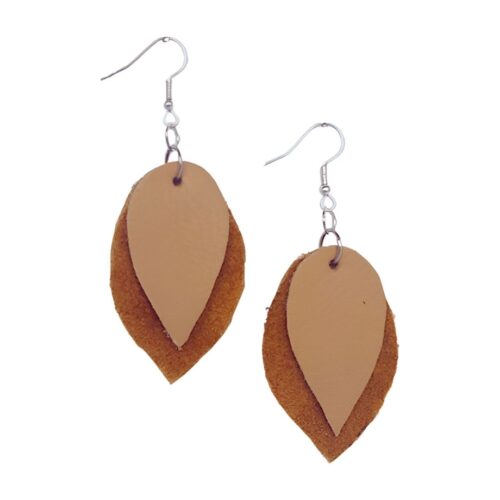 Genuine Leather Earrings - 075