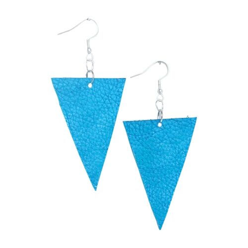 Genuine leather earrings.