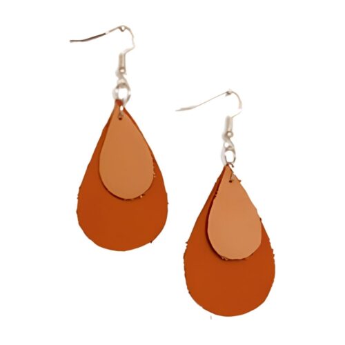 Genuine elather earrings.