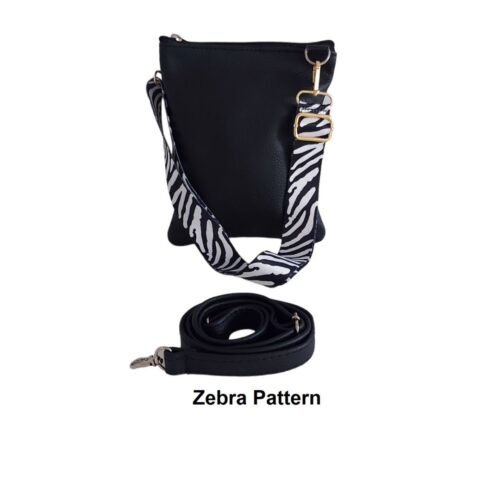 Small vertical sling bag with two interchangeable slings