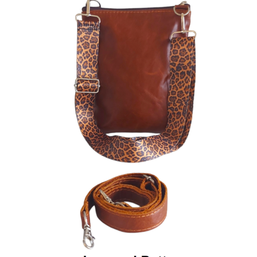 Small vertical sling bag with two interchangeable slings