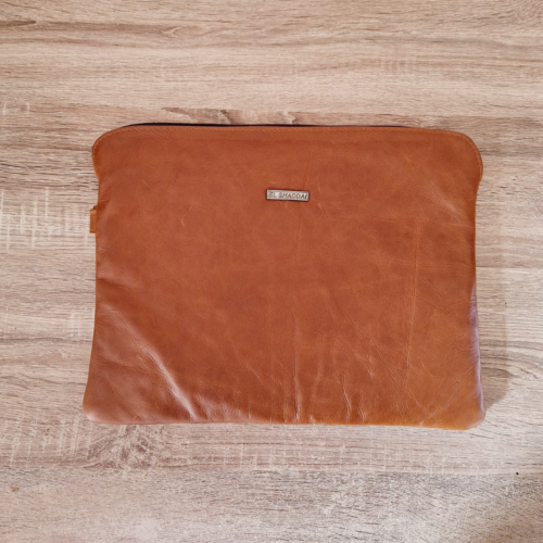 Laptop sleeve genuine leather