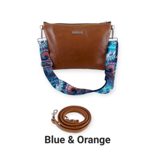 Medium size sling bag with two interchangeable slings