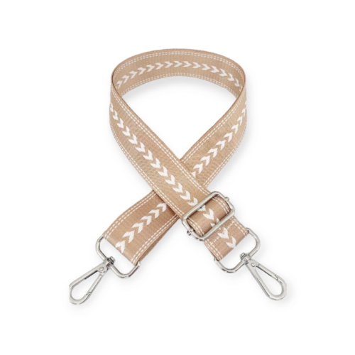 Cream arrow bag strap