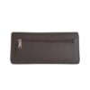 Genuine Leather ladies' wallet with a fold-over flap design. minimalist and sleek in appearance