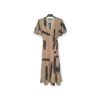 Cream & Black Wrap Dress - Image 2