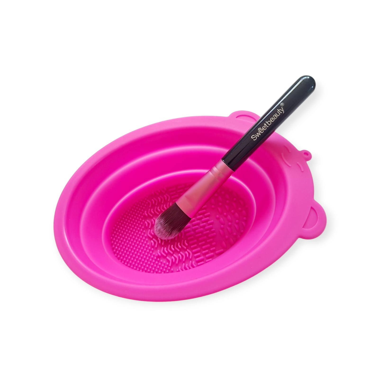 Foldable Silicone Makeup Brush Cleaner Bowl