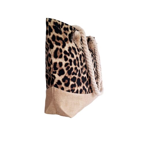 Leopard Print Beach Bag