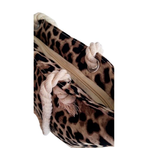 Leopard Print Beach Bag