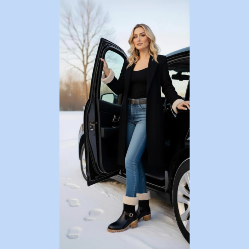 Black Boots With Fur