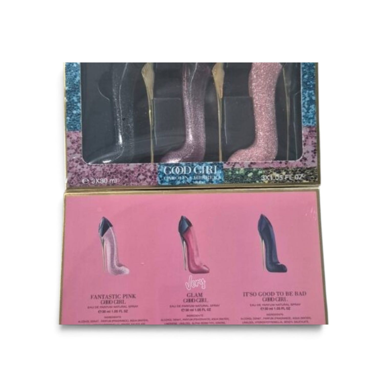 CH Good Girl Glitter Blue/Fantastic Pink/Very Glam Set (3x30ml)